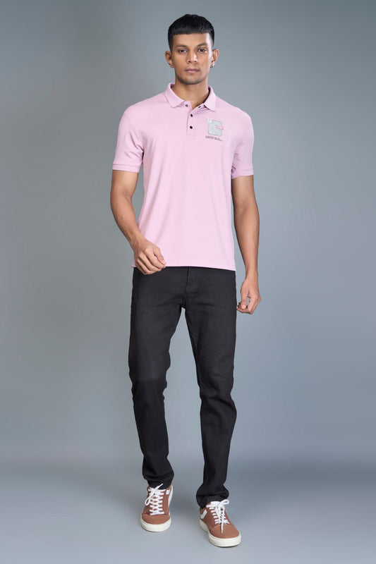 3 Buttons Polo Tshirt - LT. Pink  Maxzone Clothing M  