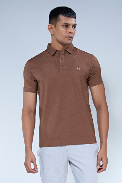 Brown Duracool Polo