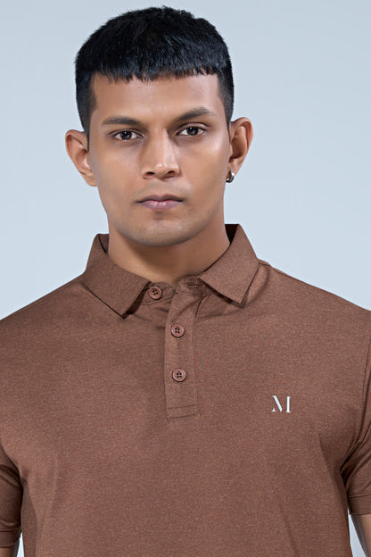 Brown Duracool Polo