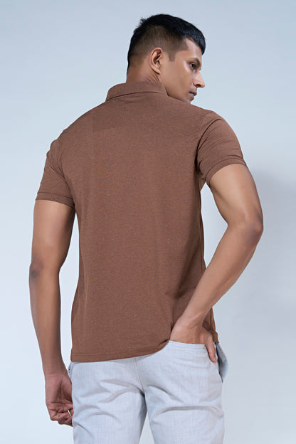 Brown Duracool Polo