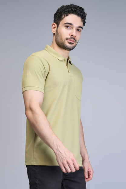 Green Smart Tech Pocket + Polo T-shirts Maxzone Clothing   