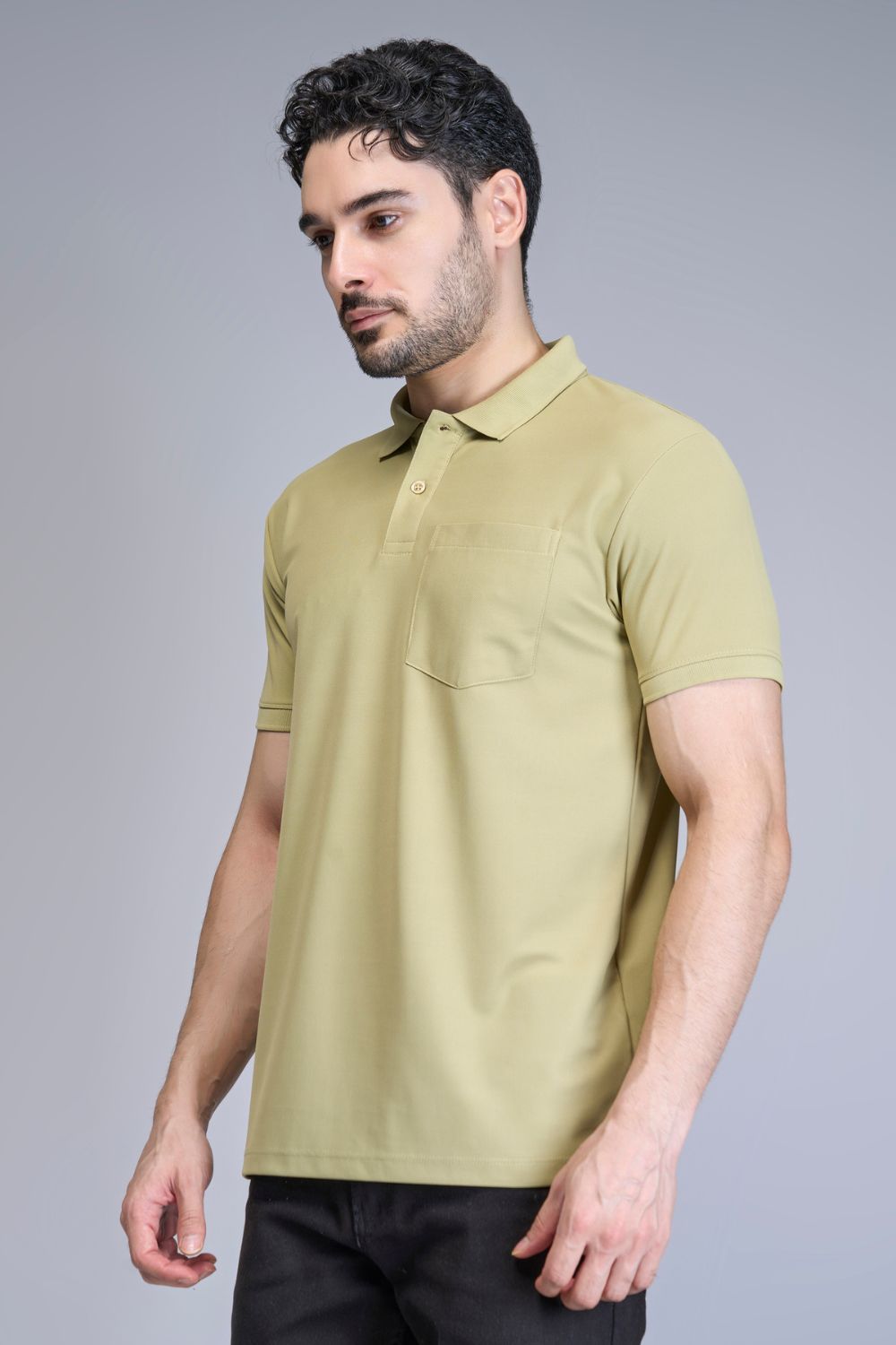 Green Smart Tech Pocket + Polo T-shirts Maxzone Clothing   