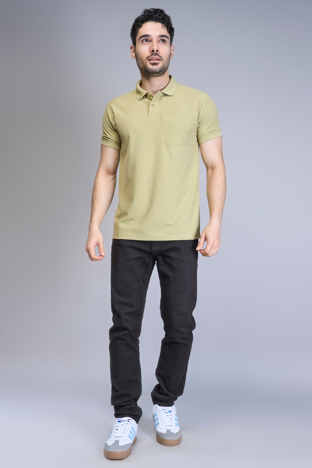 Green Smart Tech Pocket + Polo T-shirts Maxzone Clothing   
