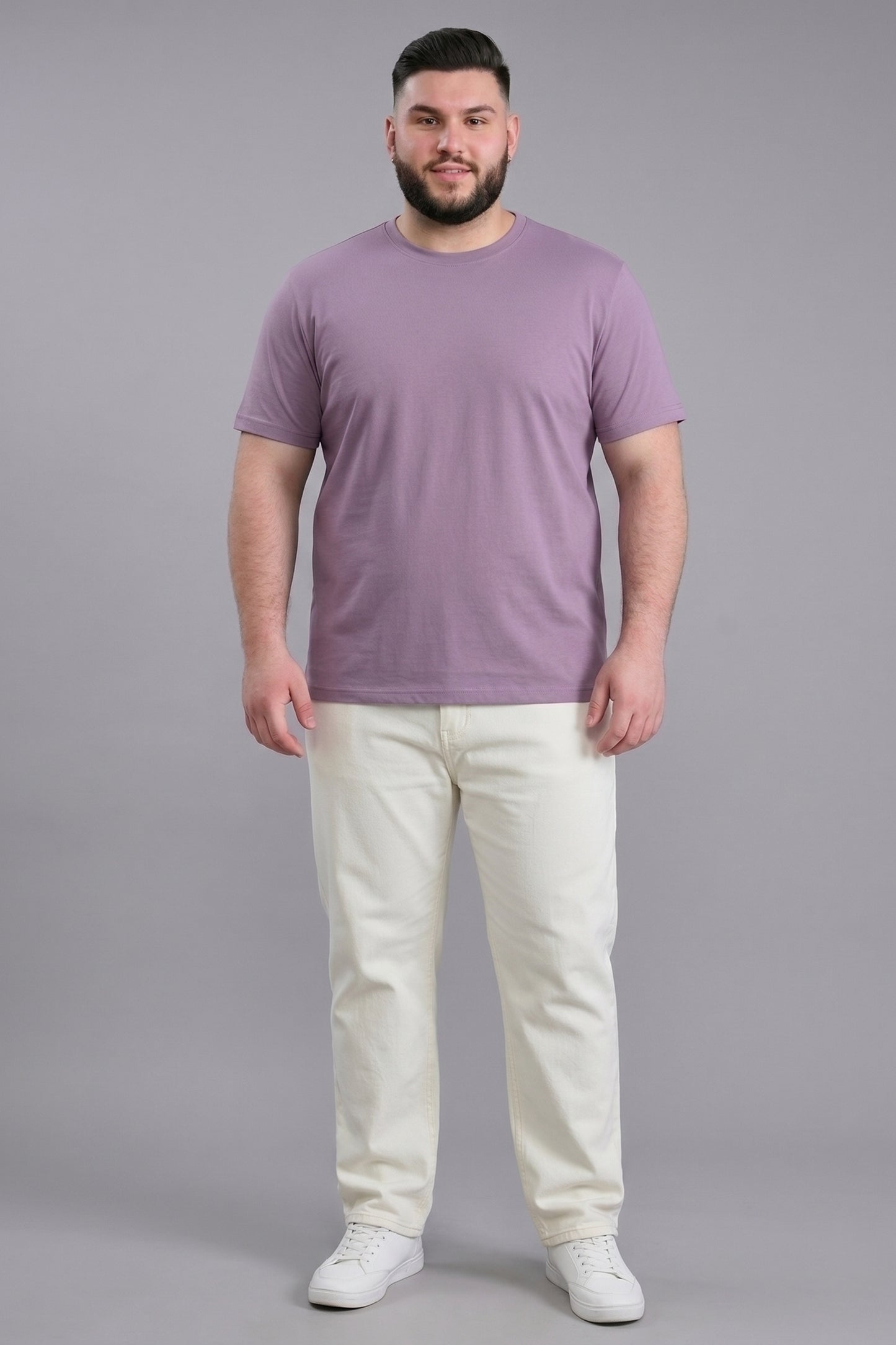 Light Maroon Cotton IQ Basics Plus Size