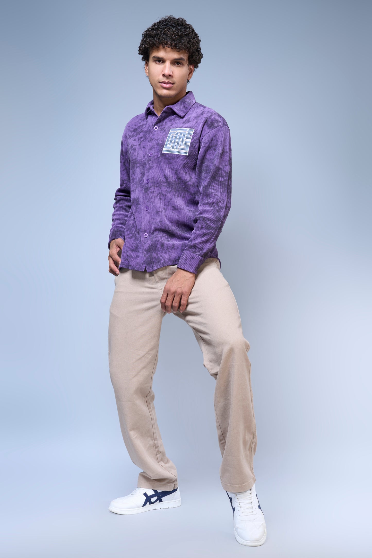 Mauve - Printed Hue Shirt Shirts Maxzone Clothing