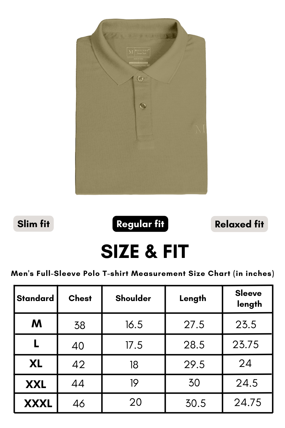 Spring Green Full Sleeve Smart Tech Polo Full Sleeve T-Shirt Maxzone Clothing