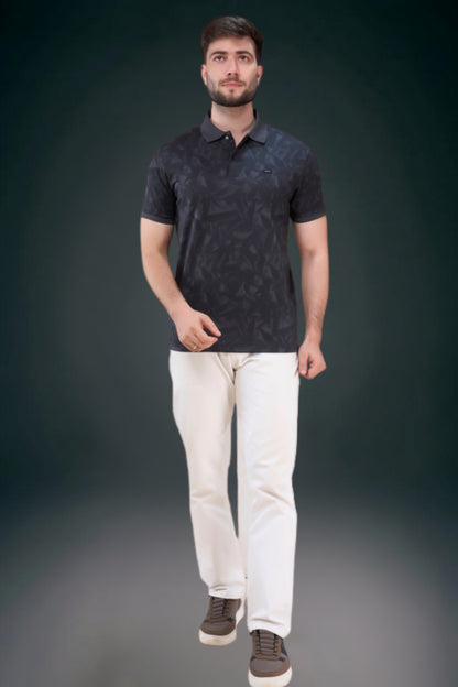 Raven Black - Aurelis Aop Polo T-shirt