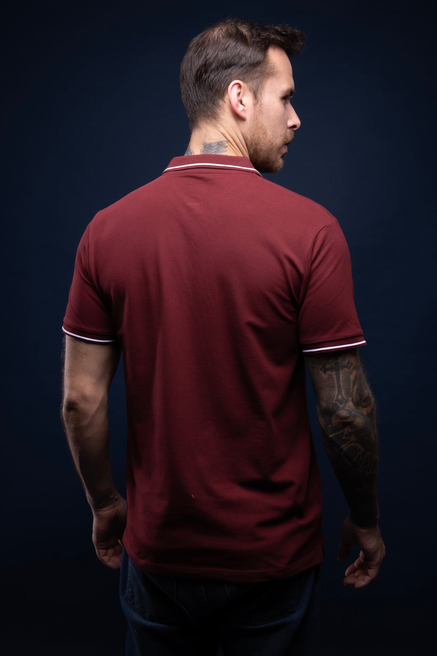 Maroon - Identity Pocket Polo Maxzone Clothing