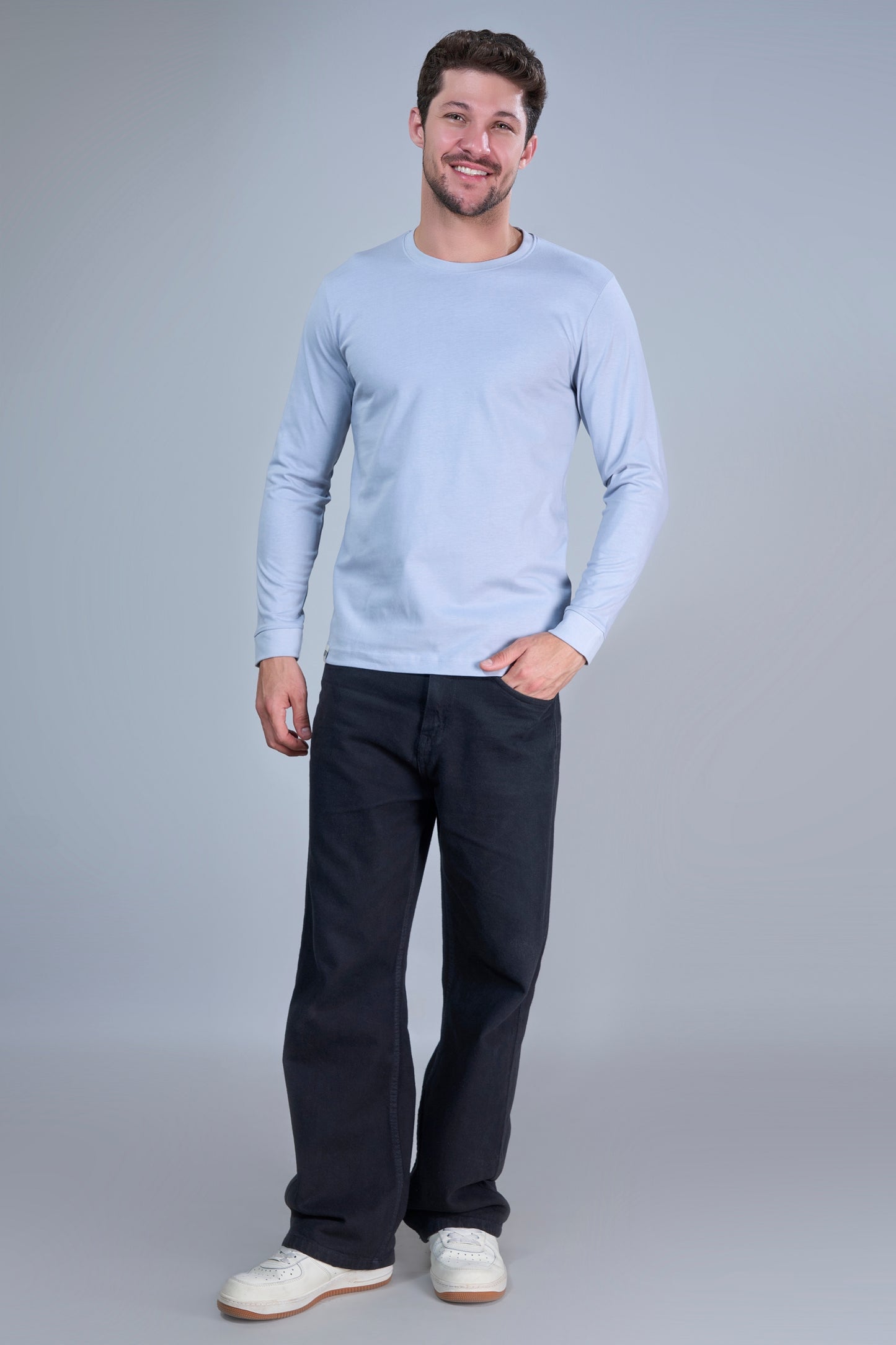 Light Blue Cotton IQ Full Sleeve