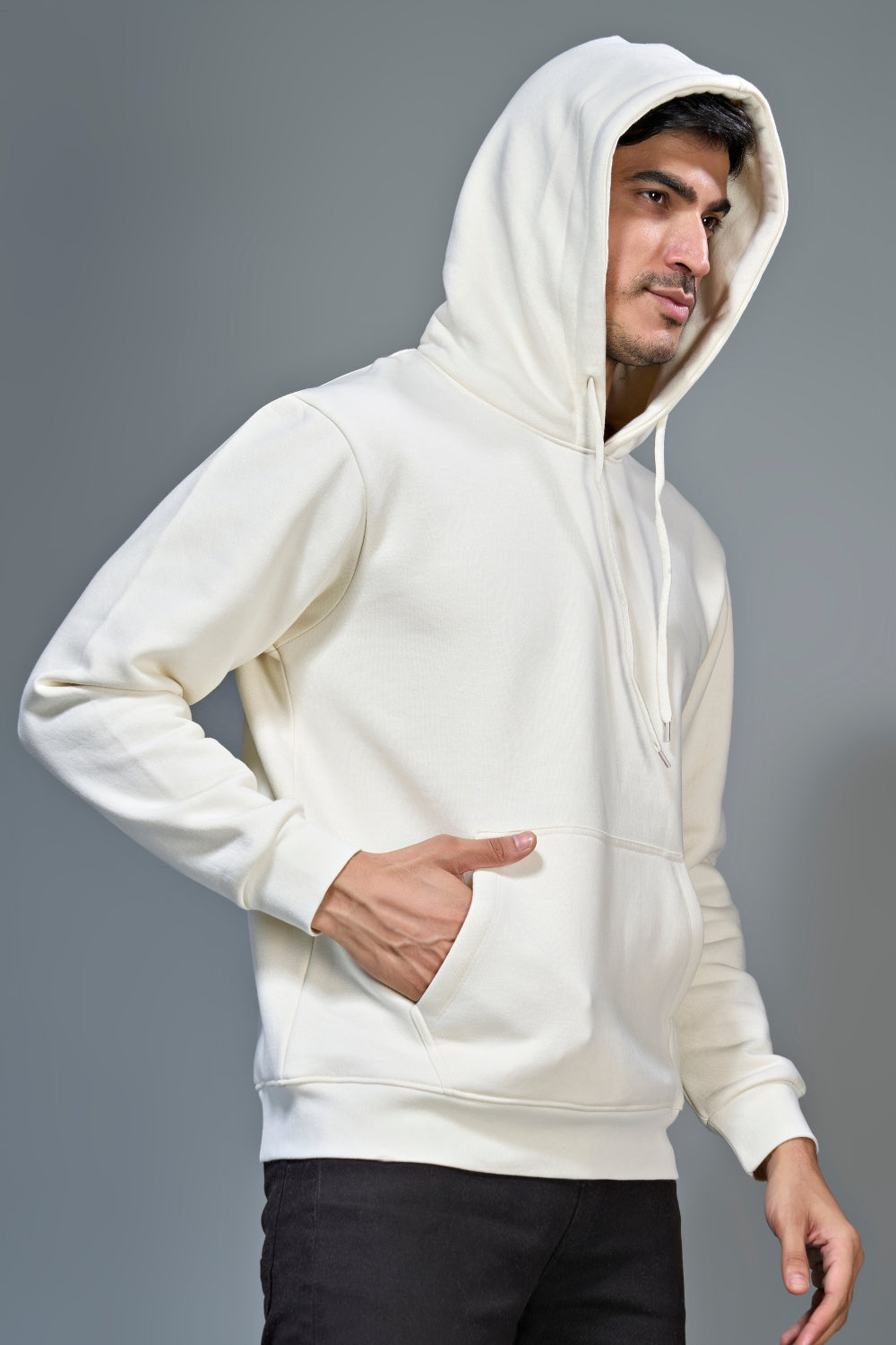 White Hoodie Hoodies Maxzone Clothing   