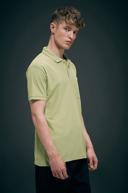 Spring Green - Smart Tech Pocket Polo