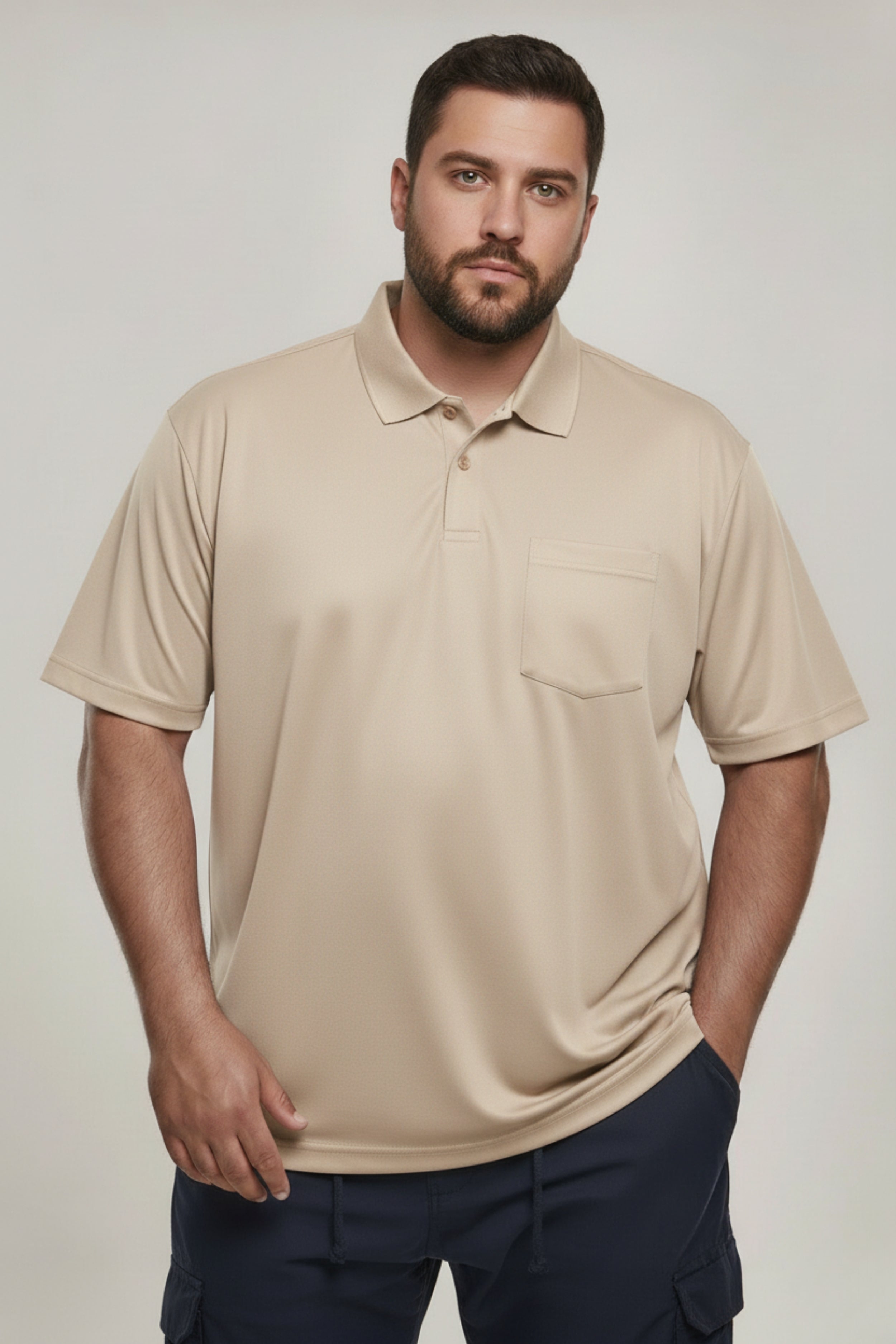 Smart Tech Pocket Polo Plus Size – Maxzone Clothing