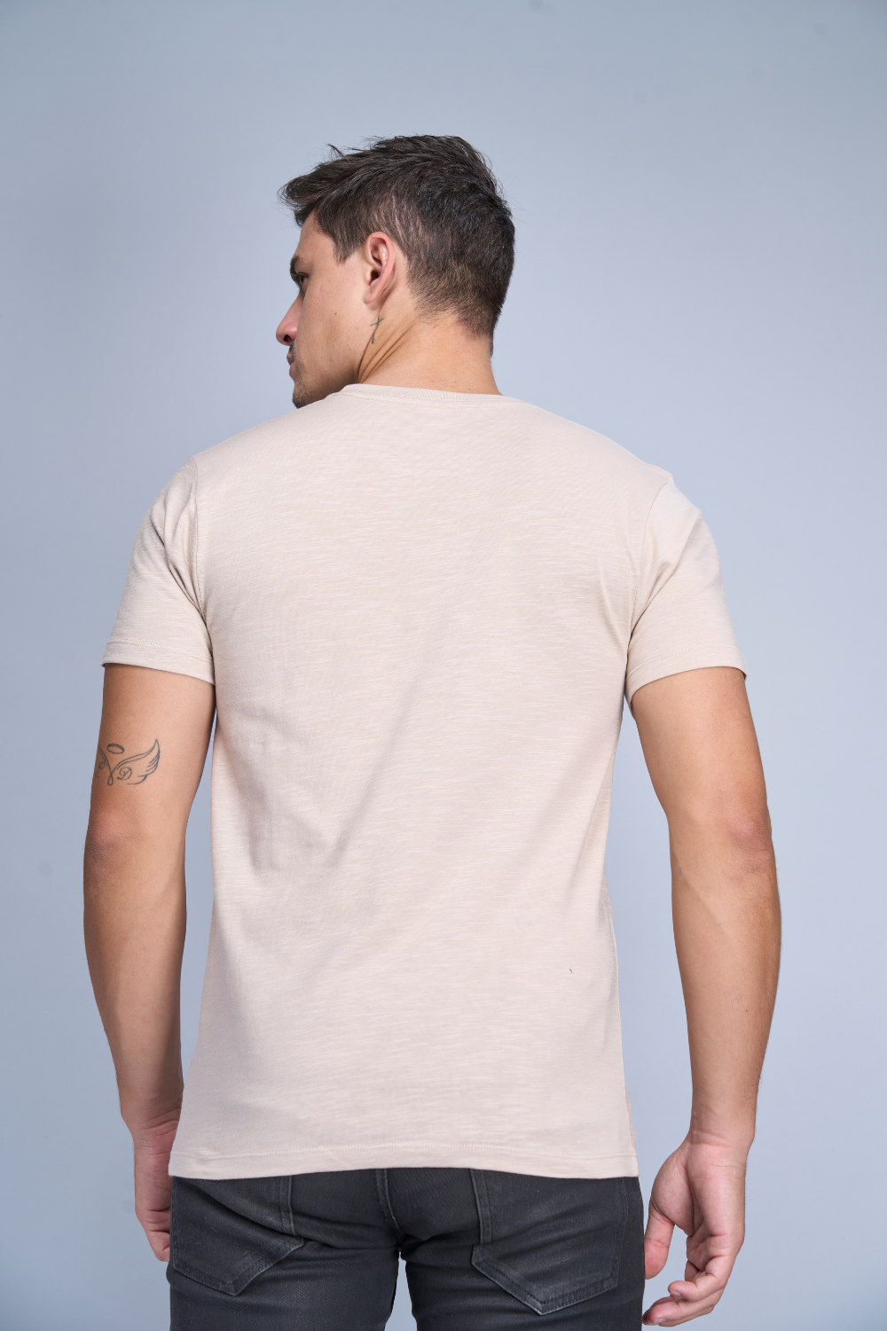 Obsession Solid Beige T-Shirt T-shirts Maxzone Clothing   