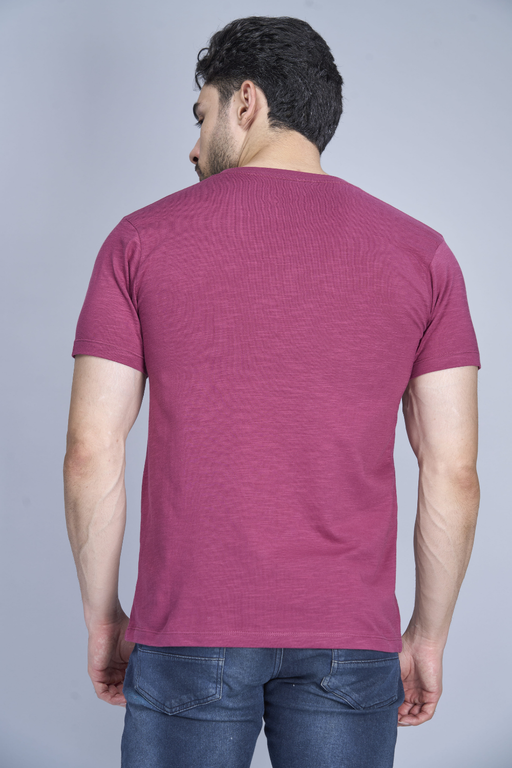 Obsession Solid Cranberry T-Shirt T-shirts Maxzone Clothing   