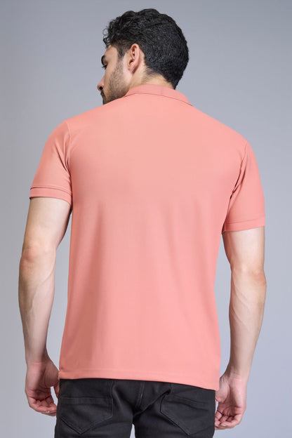 Light Pink Smart Tech Pocket + Polo T-shirts Maxzone Clothing   