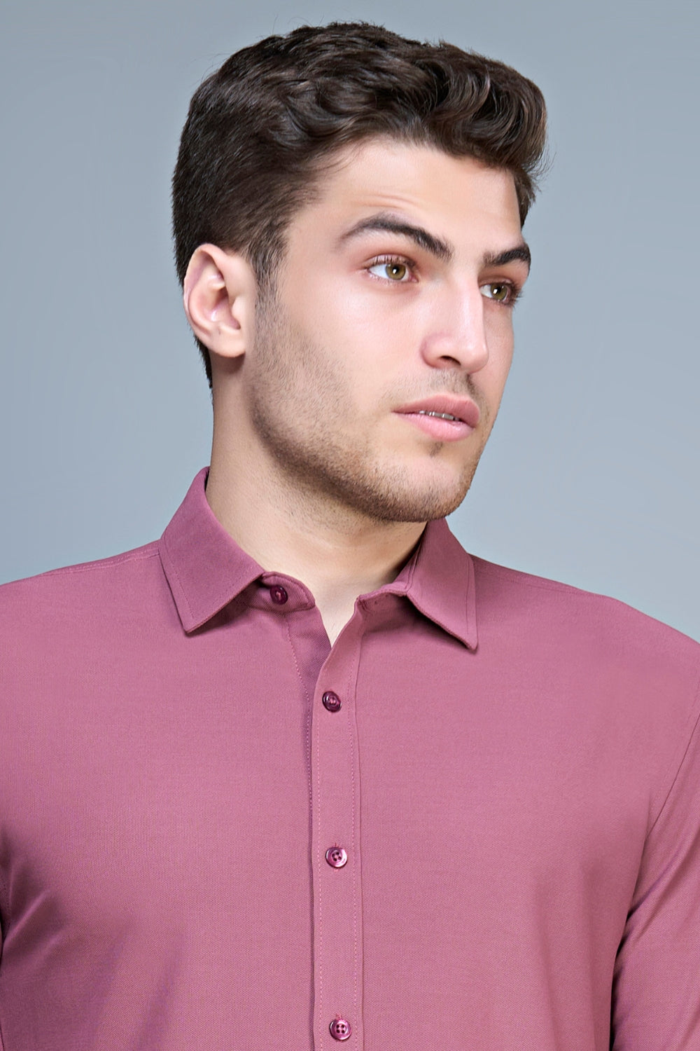 Maroon Smart Tech Full Sleeve Shirt  Maxzone Clothing   