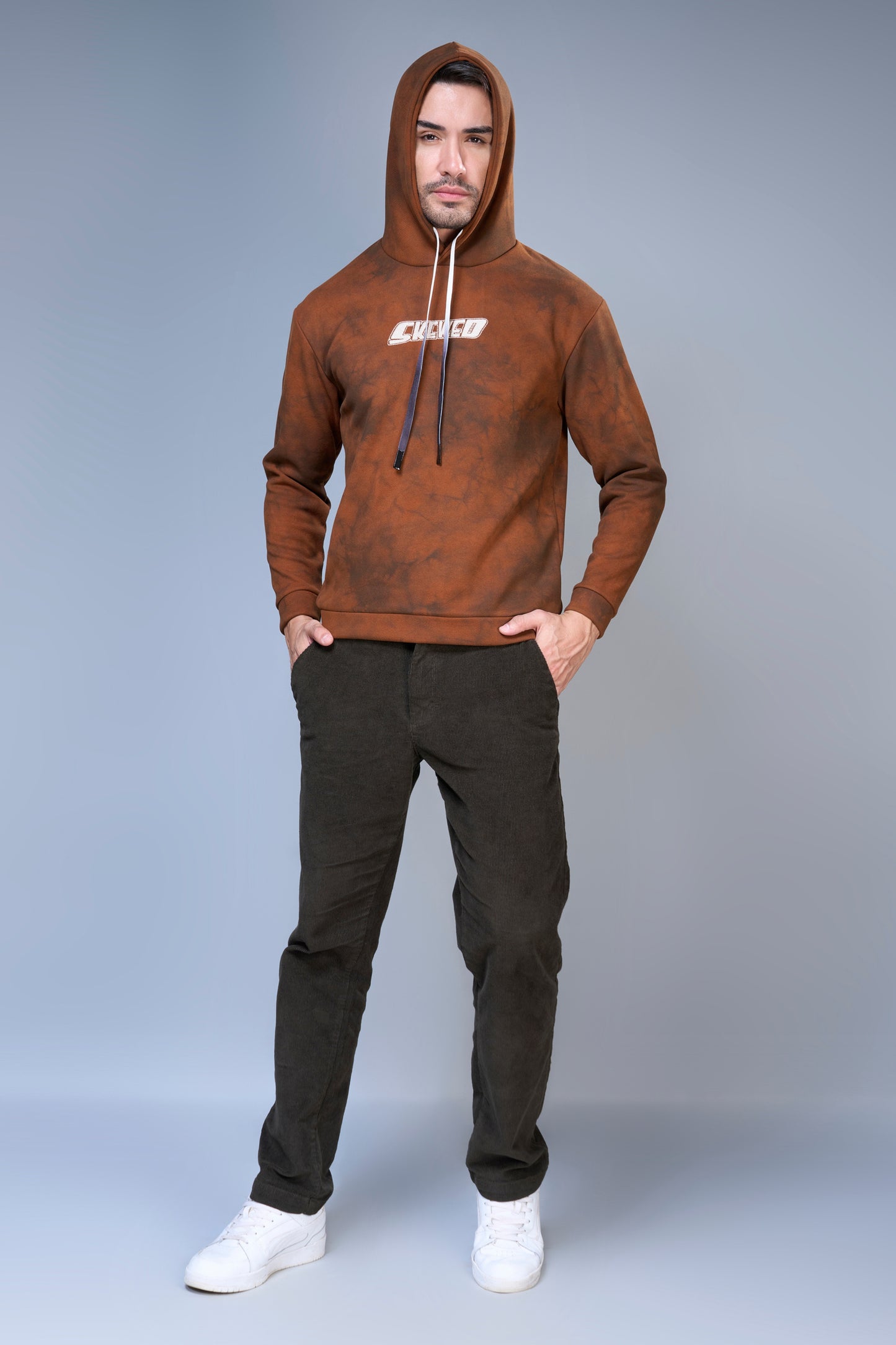 Brown - Smoky Hoodie Maxzone Clothing