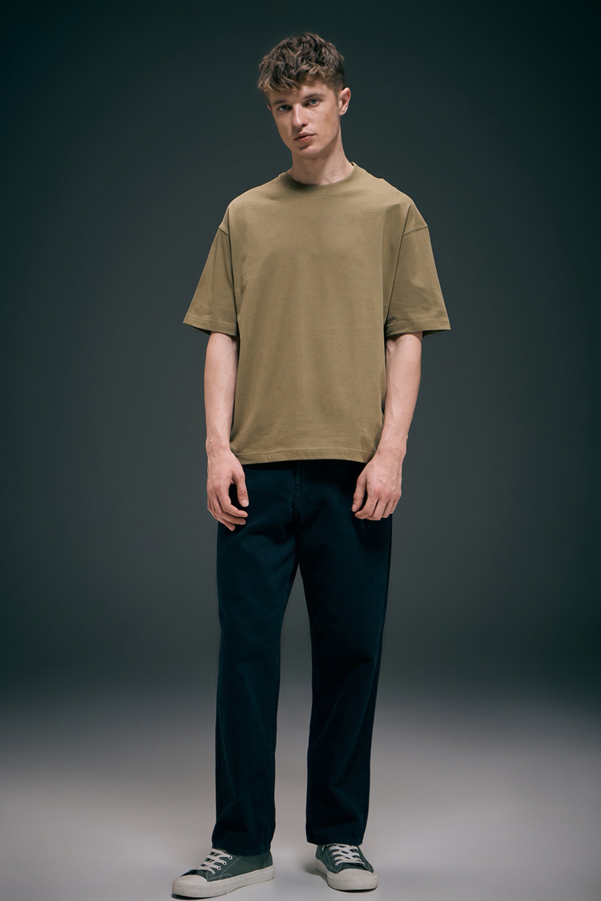 Olive - Oversized drop shoulder Oversized Maxzone Clothing