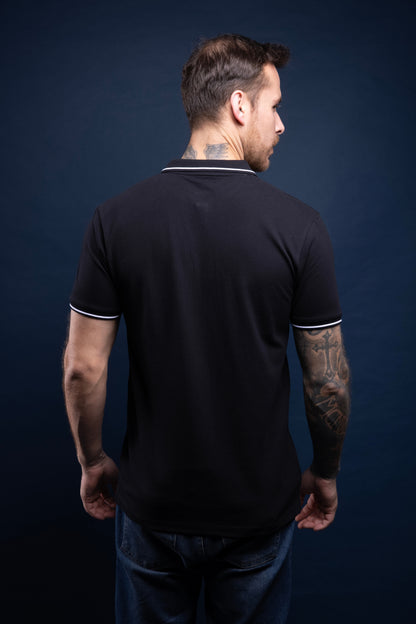 Black - Identity Pocket Polo Maxzone Clothing