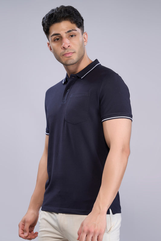 Teal Navy - Identity Pocket Polo