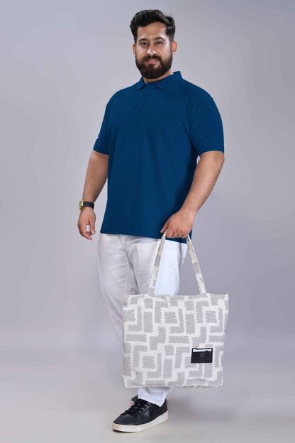 Teal Navy - Smart Tech Pocket Polo Plus Size