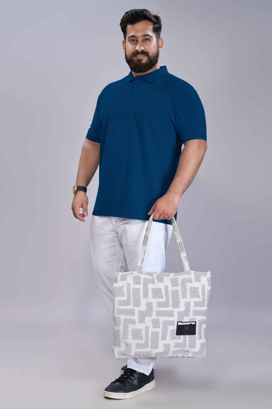 Teal Navy - Smart Tech Pocket Polo Plus Size