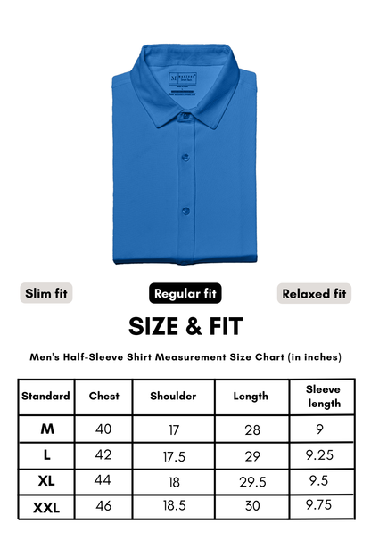 Teal Navy Smart Tech Shirt Shirts Maxzone Clothing