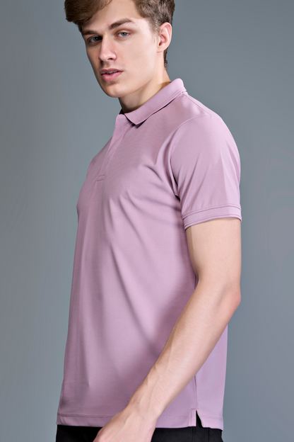 Sea Shell - Smart Tech Textured Polo Maxzone Clothing