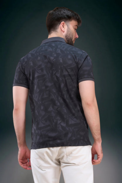 Raven Black - Aurelis Aop Polo T-shirt