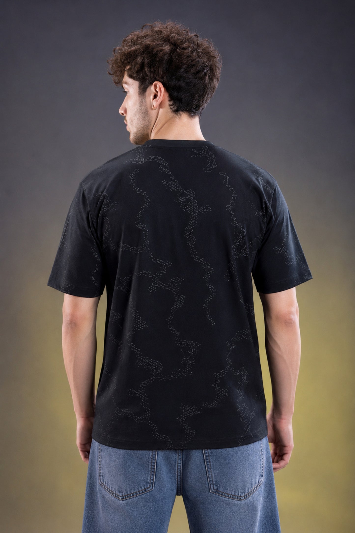 Black - Hustle Oversize T-shirt