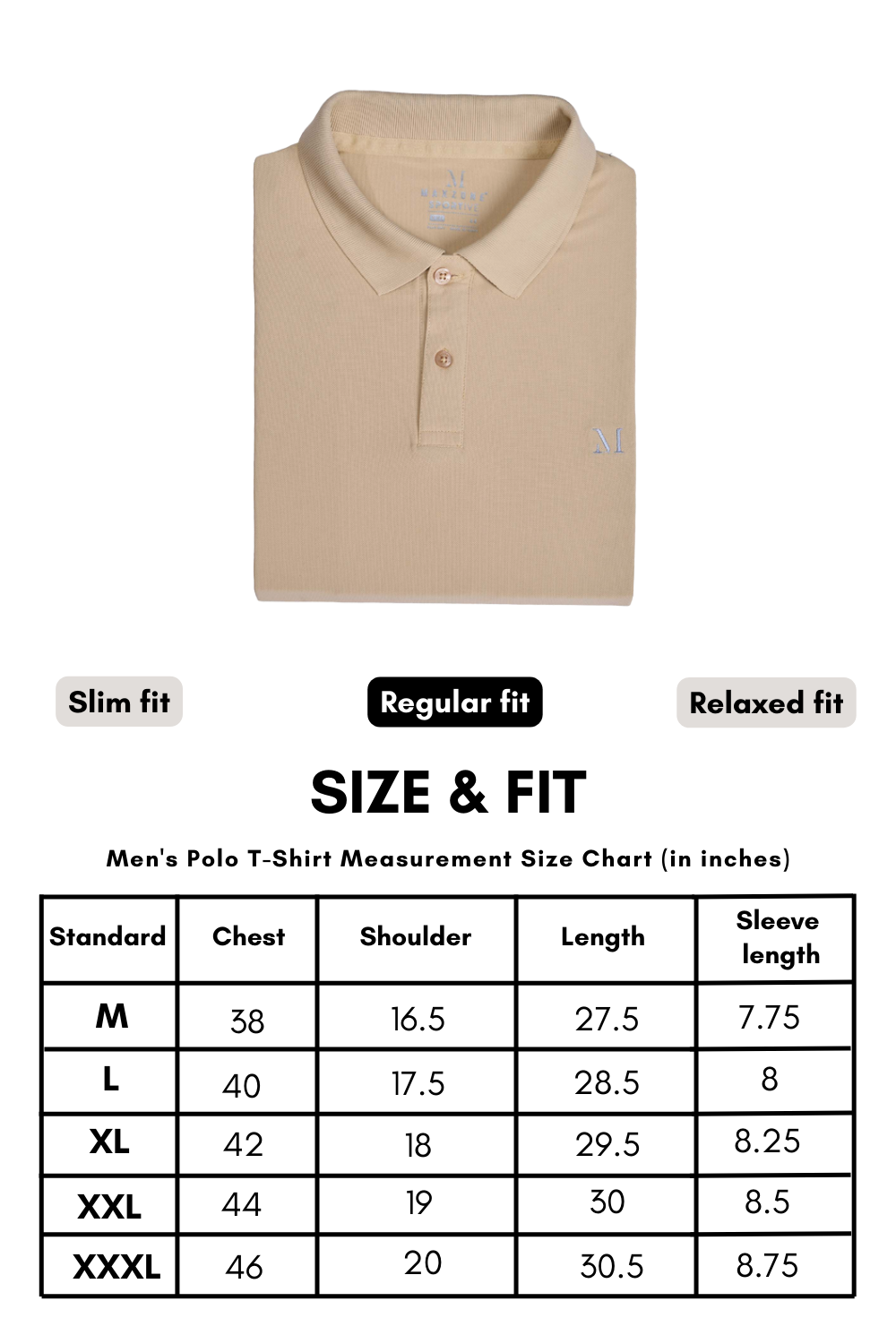 Smart tech polo - Bisque Maxzone Clothing