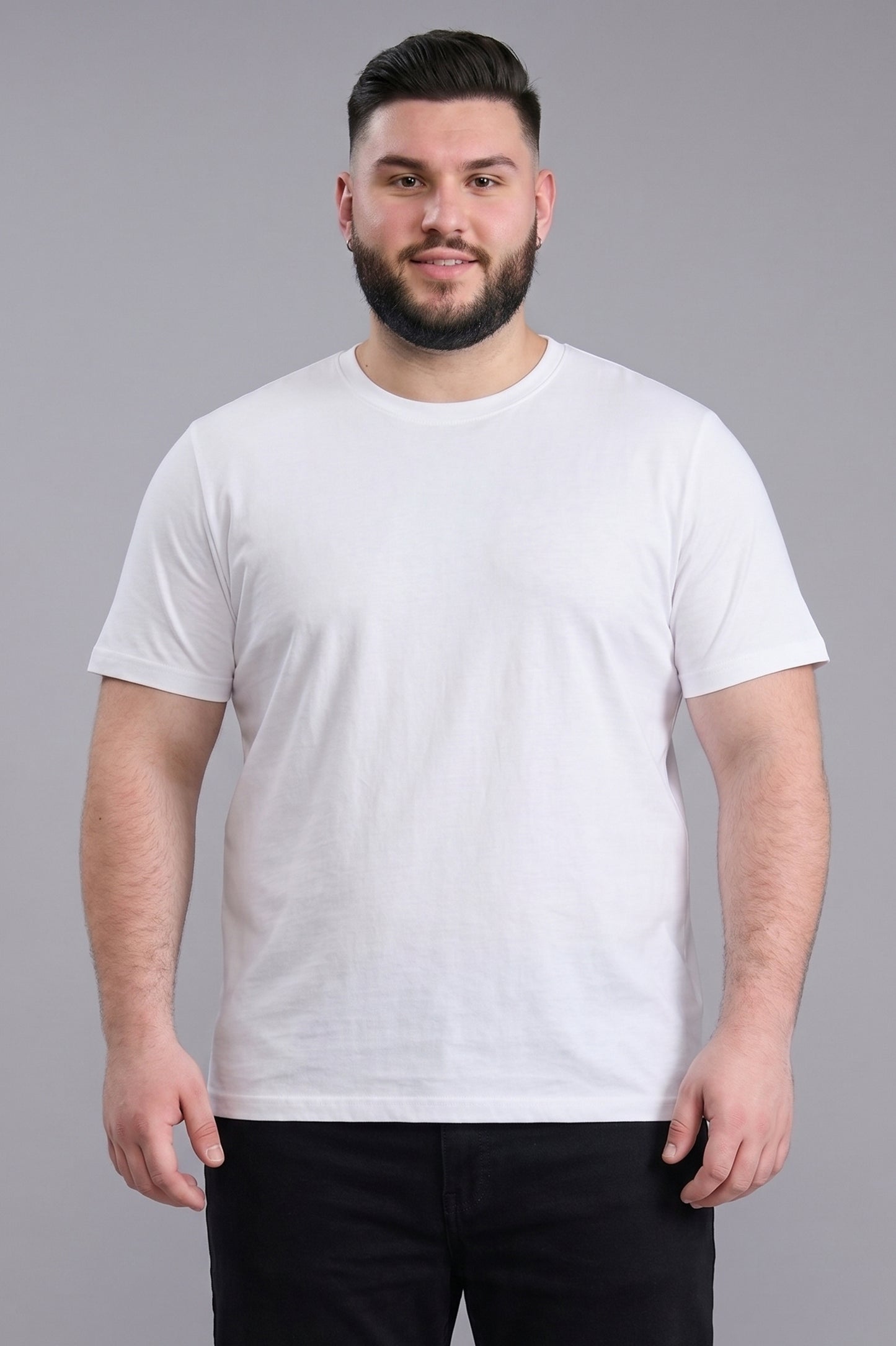 White Cotton IQ Basics Plus Size
