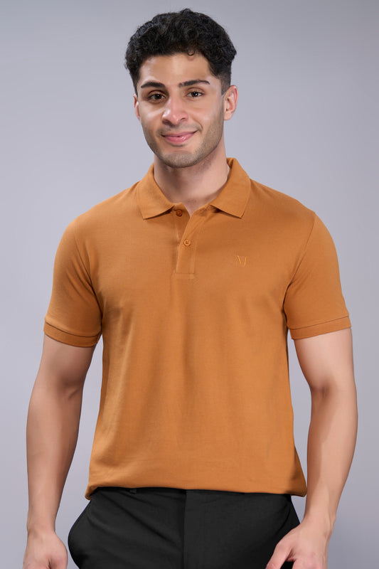 Burnt Orange - Cotton Pique Polo