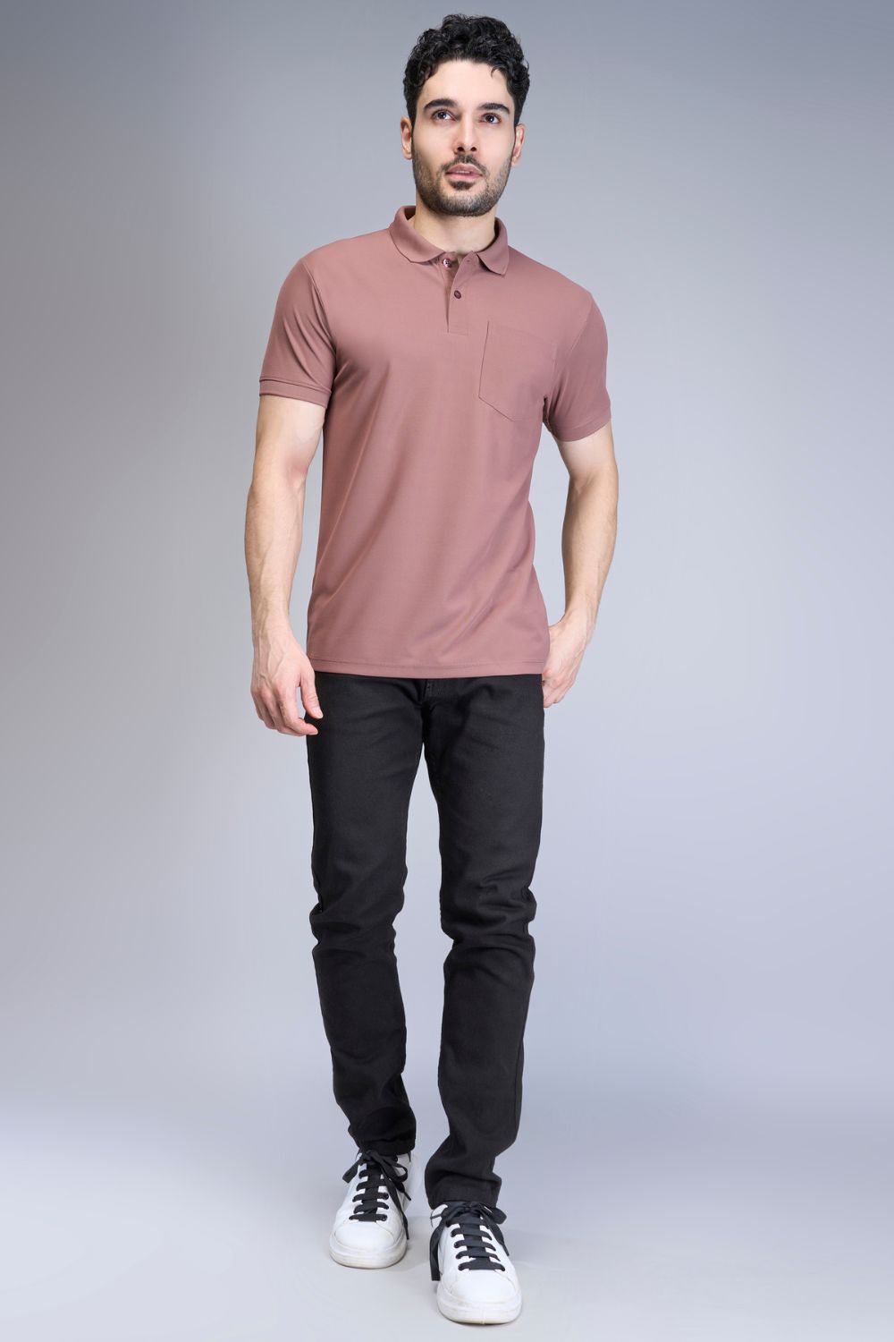 Rich Maroon Smart Tech Pocket + Polo T-shirts Maxzone Clothing   