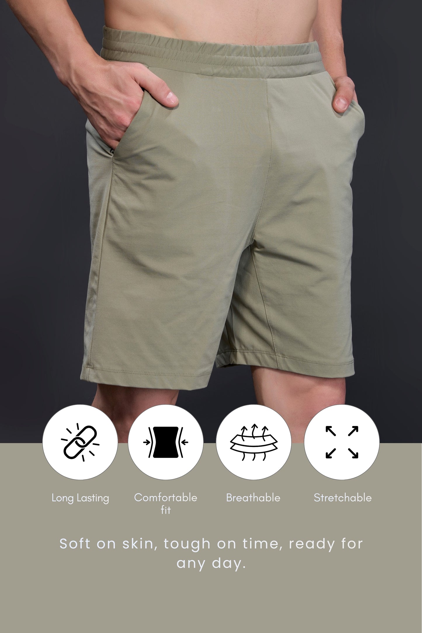 Olive Green - 365 Shorts