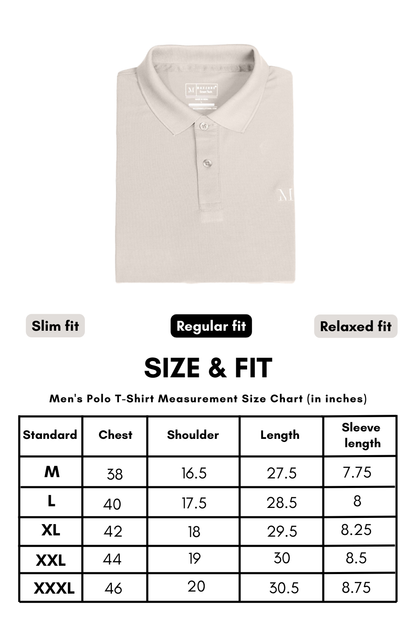 Smart tech polo - Soft Beige Maxzone Clothing