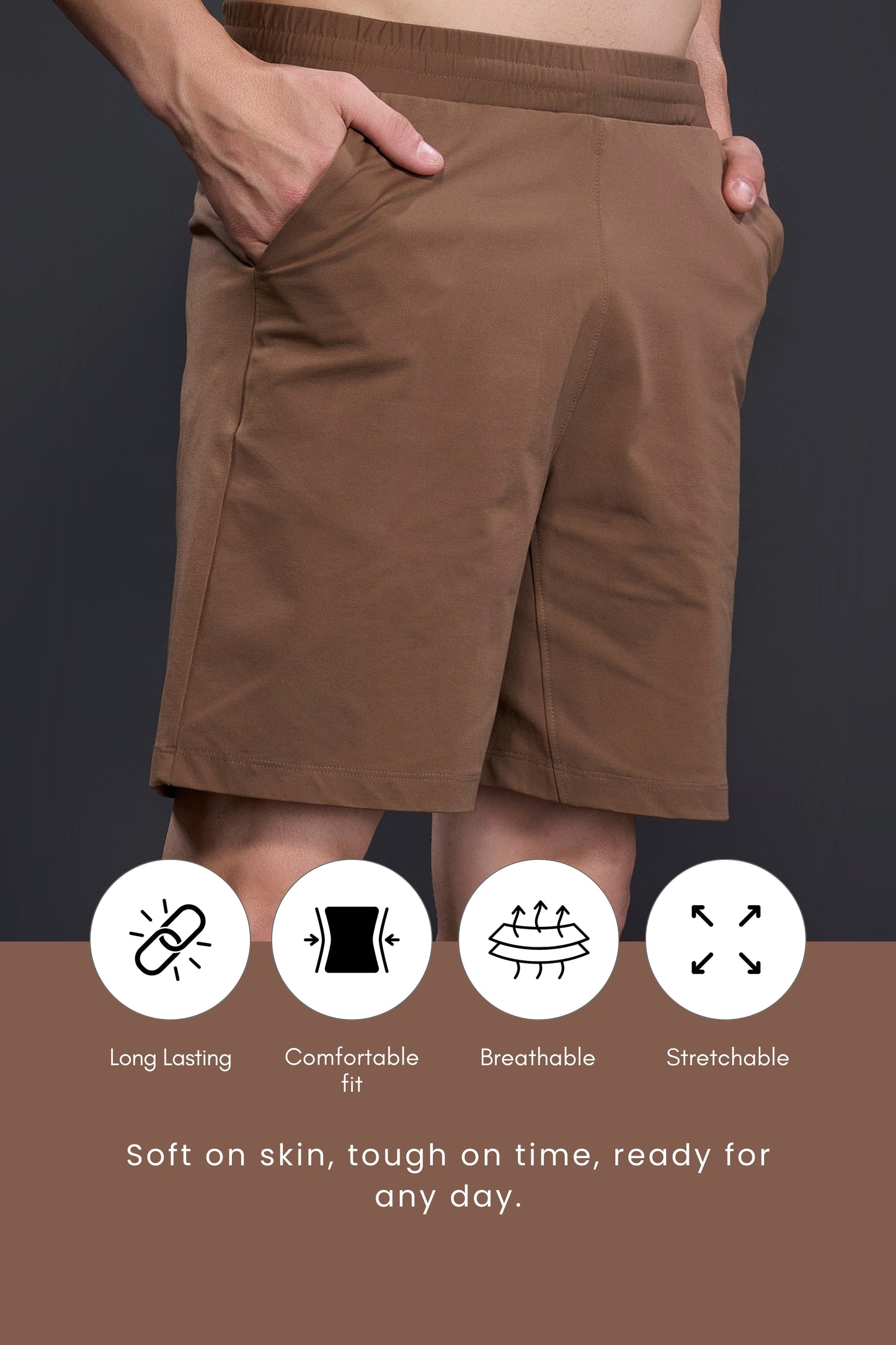 Leather Brown - 365 Shorts
