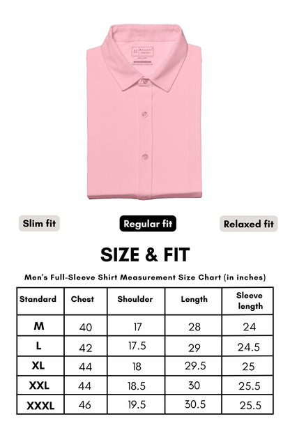 L T. Pink Smart Tech Full Sleeve Shirt Full Sleeve Shirt Maxzone Clothing