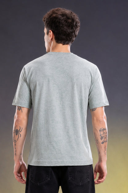 Pale Grey - Hustle Oversize T-shirt