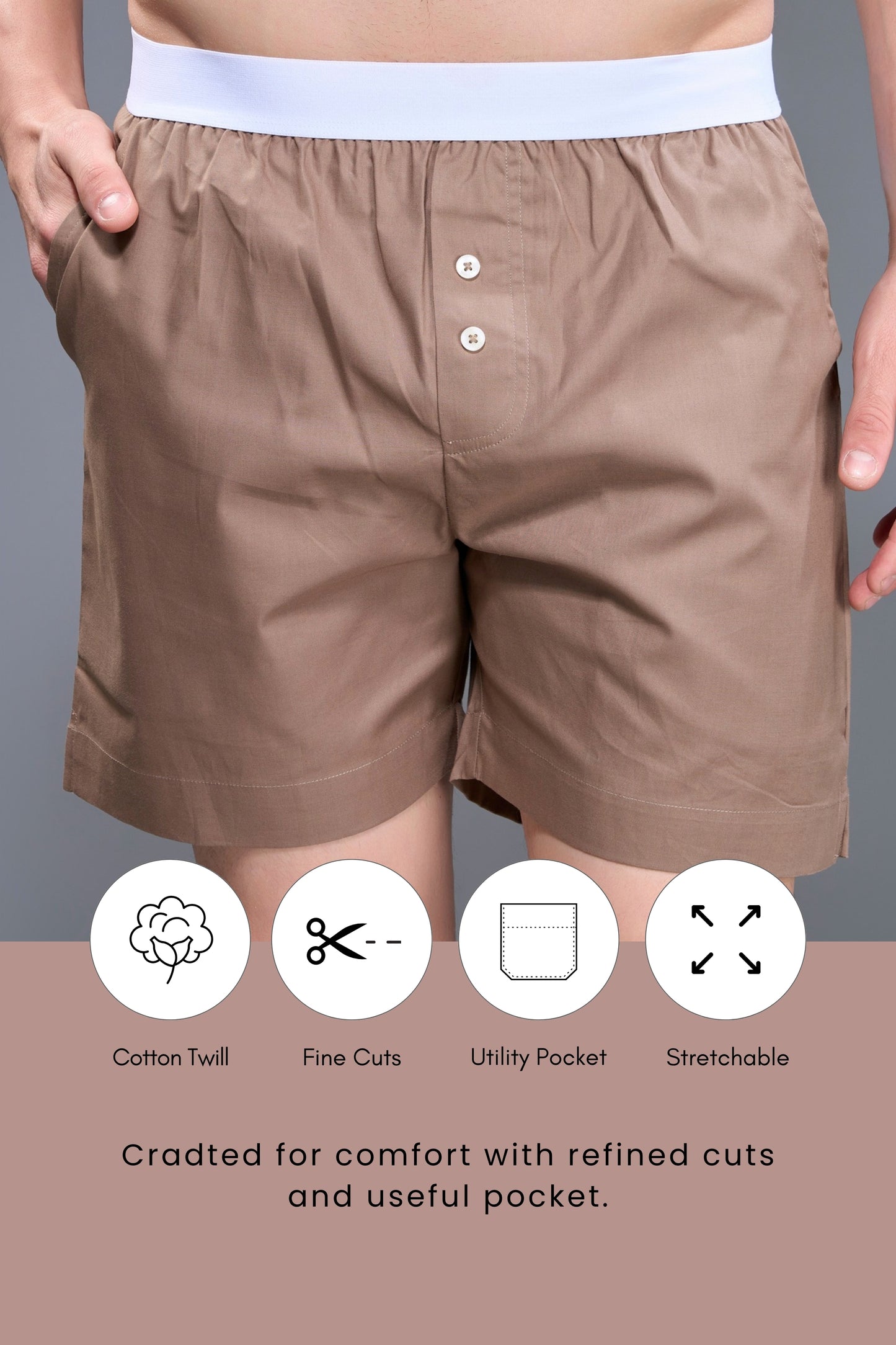 Teak - Bare Comfort Boxer