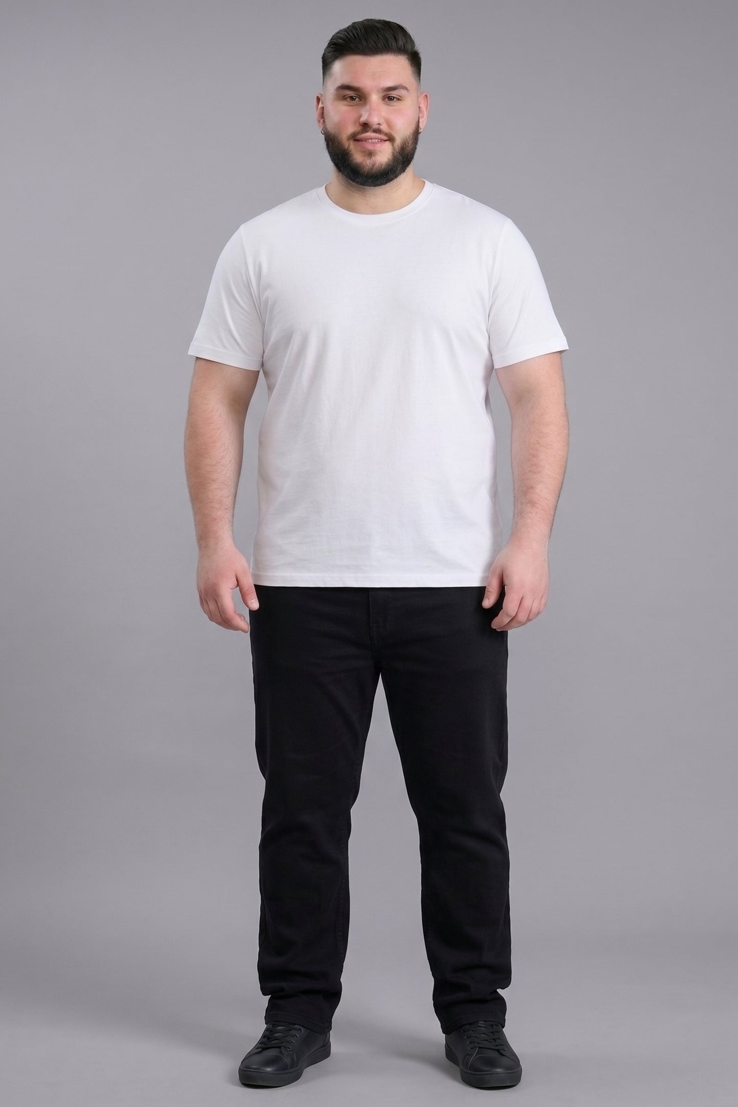 White Cotton IQ Basics Plus Size