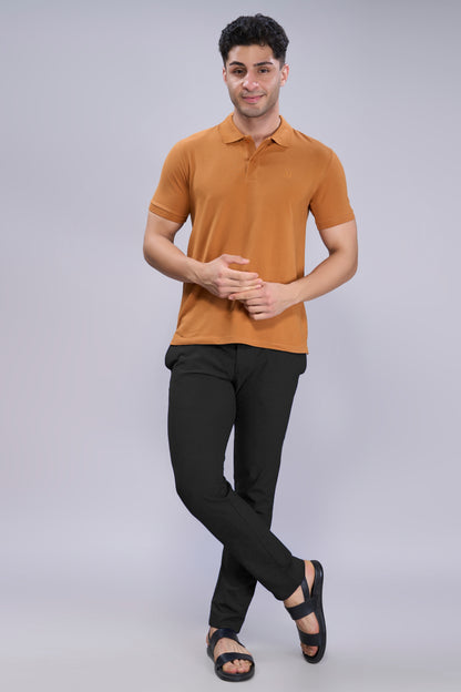 Burnt Orange - Cotton Pique Polo