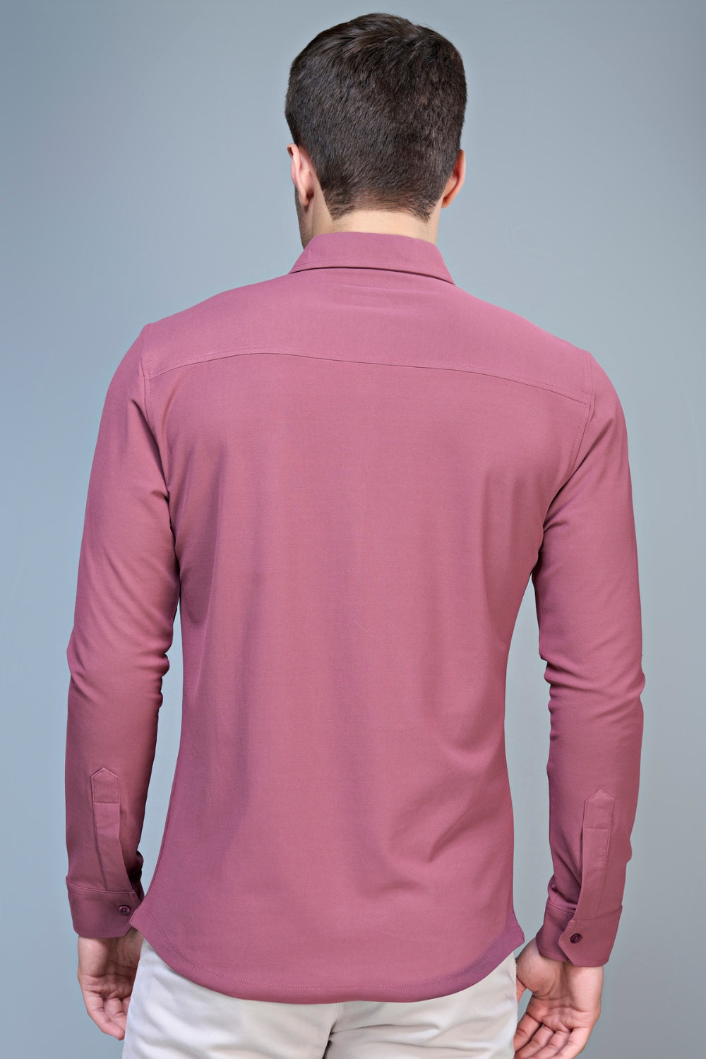 Maroon Smart Tech Full Sleeve Shirt  Maxzone Clothing   