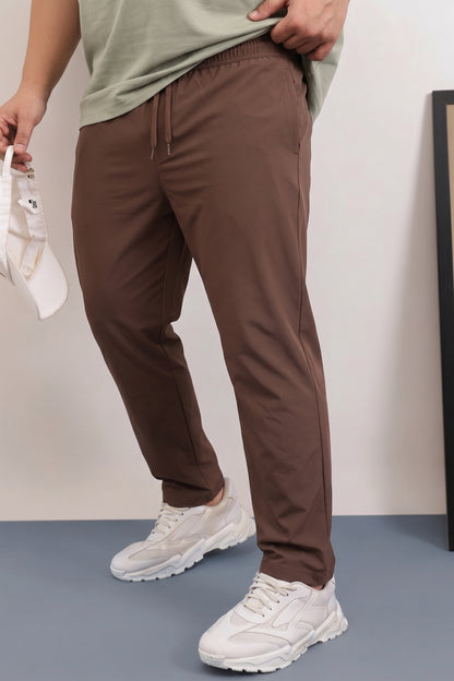Leather Brown - Motion 365 Track Pant Plus Size