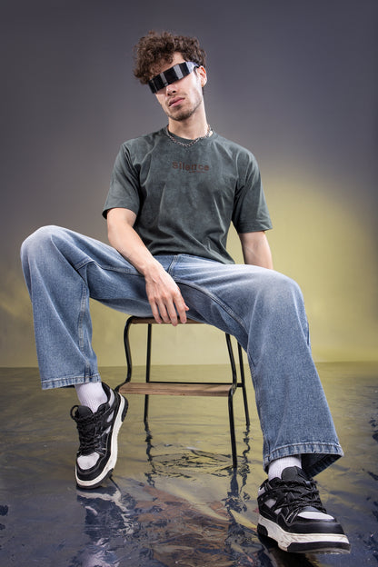 Charcoal - Hustle Oversize T-shirt