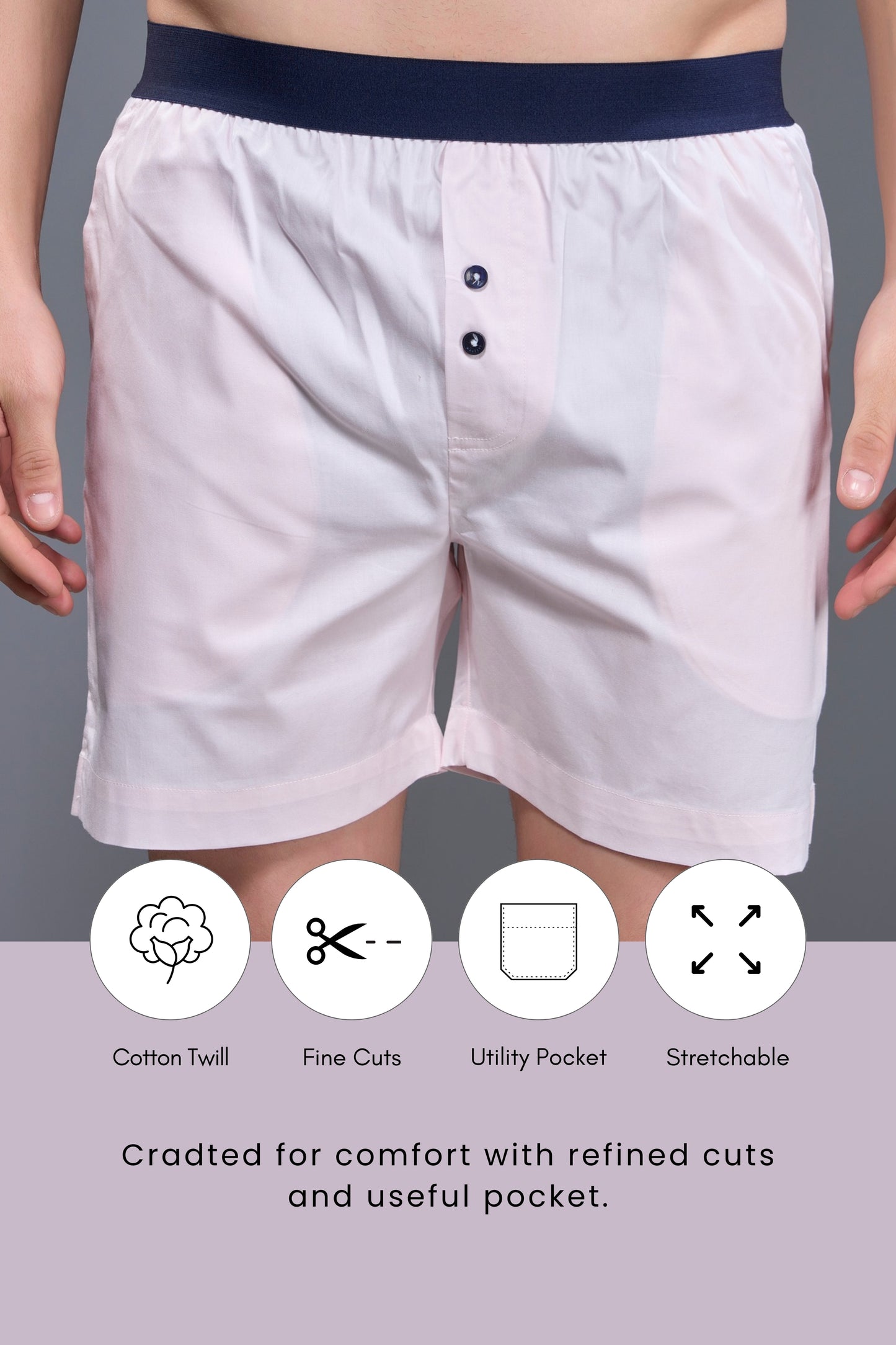 Light Pink - Bare Comfort Boxer