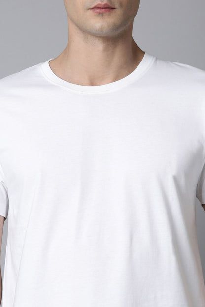 White Cotton IQ Basics T-SHIRT Maxzone Clothing