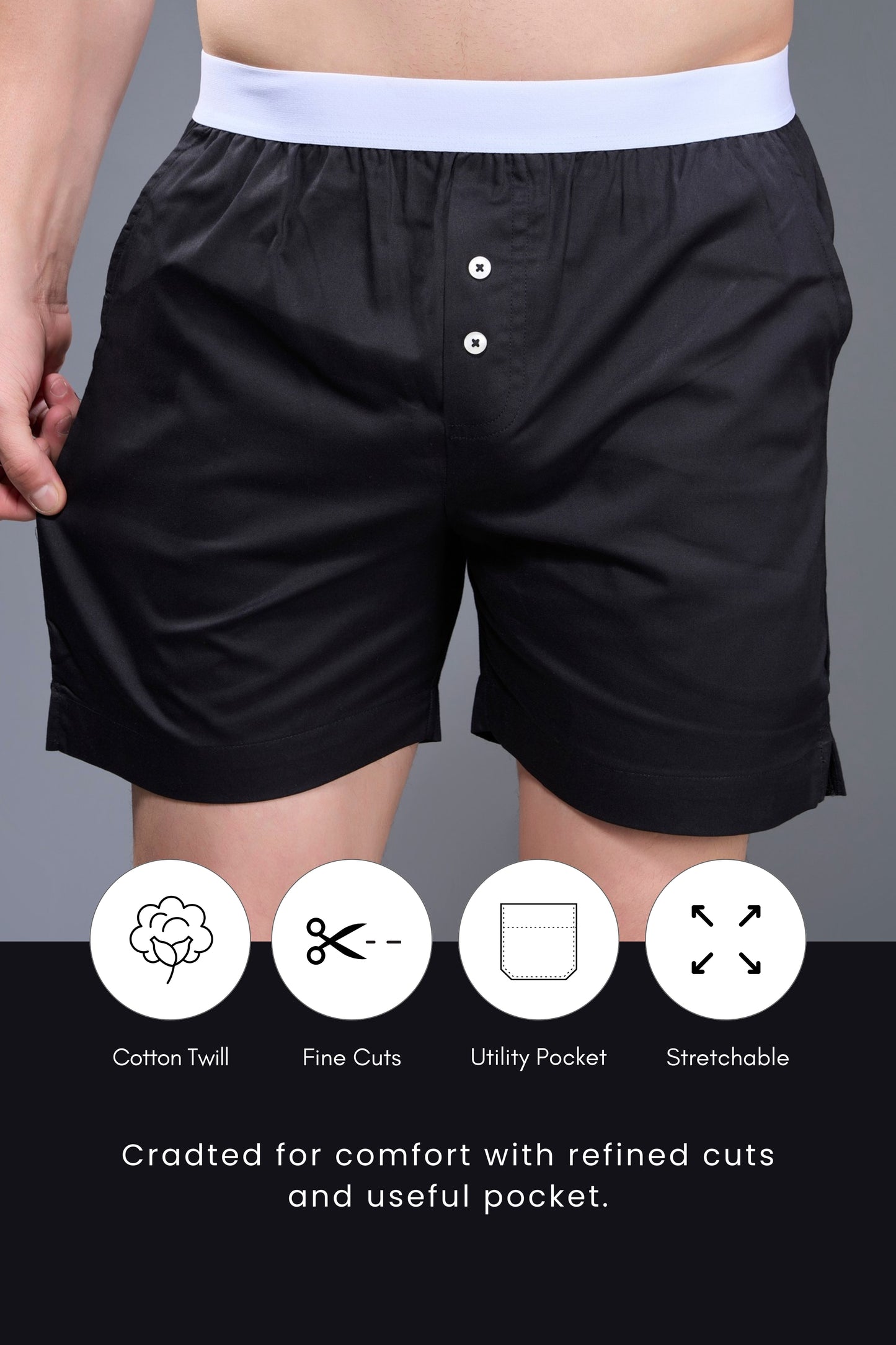 Black - Bare Comfort Boxer