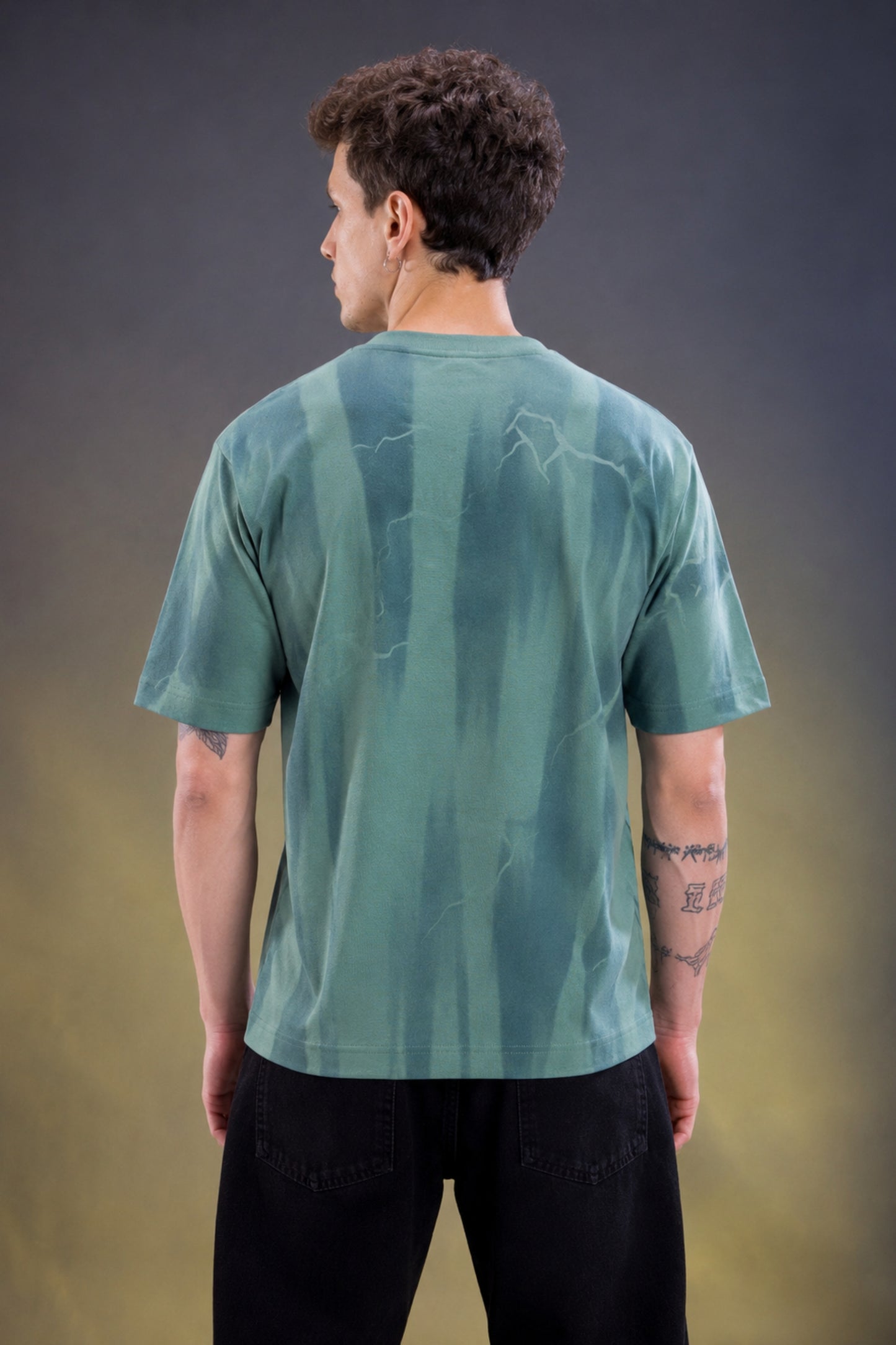 Teal Green - Hustle Oversize T-shirt