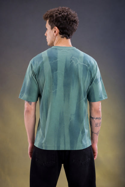 Teal Green - Hustle Oversize T-shirt